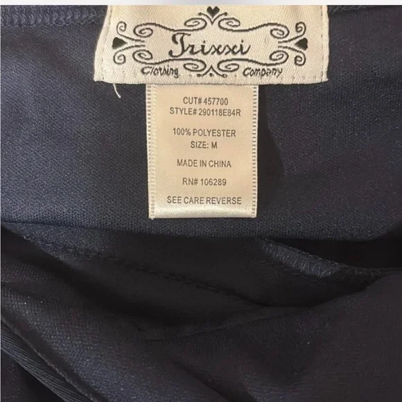 Trixxi Black Halter Dress with Gold Detailing - Picture 2 of 4